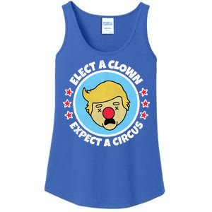 Anti Trump Elect A Clown Expect A Circus Ladies Essential Tank