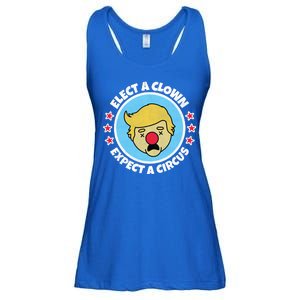 Anti Trump Elect A Clown Expect A Circus Ladies Essential Flowy Tank