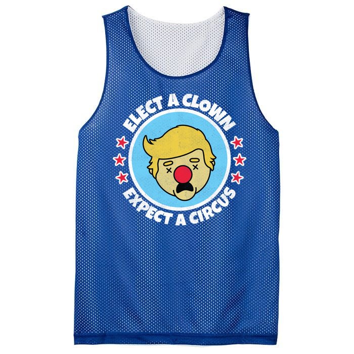 Anti Trump Elect A Clown Expect A Circus Mesh Reversible Basketball Jersey Tank