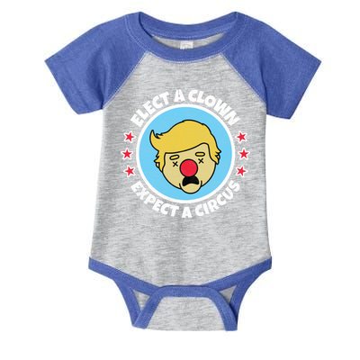 Anti Trump Elect A Clown Expect A Circus Infant Baby Jersey Bodysuit