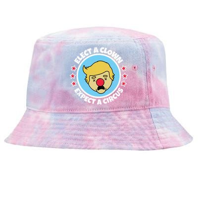 Anti Trump Elect A Clown Expect A Circus Tie-Dyed Bucket Hat