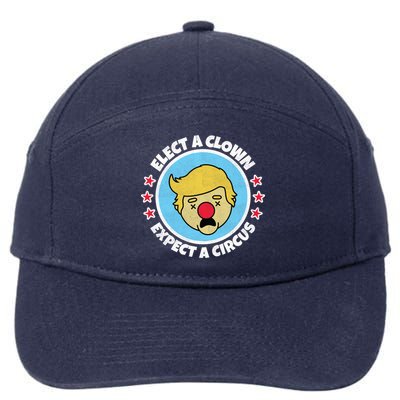 Anti Trump Elect A Clown Expect A Circus 7-Panel Snapback Hat