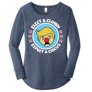 Anti Trump Elect A Clown Expect A Circus Women's Perfect Tri Tunic Long Sleeve Shirt