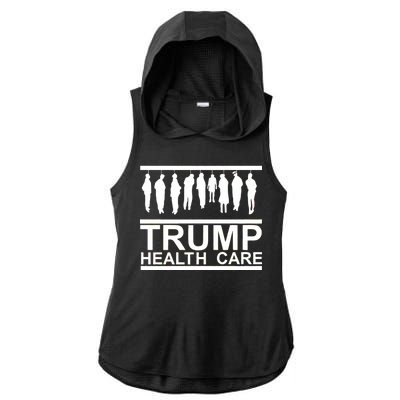 Anti Trump Health Care Ladies PosiCharge Tri-Blend Wicking Draft Hoodie Tank