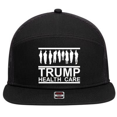 Anti Trump Health Care 7 Panel Mesh Trucker Snapback Hat