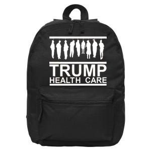 Anti Trump Health Care 16 in Basic Backpack