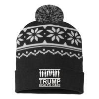 Anti Trump Health Care USA-Made Snowflake Beanie