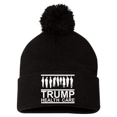 Anti Trump Health Care Pom Pom 12in Knit Beanie