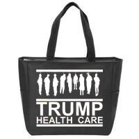 Anti Trump Health Care Zip Tote Bag