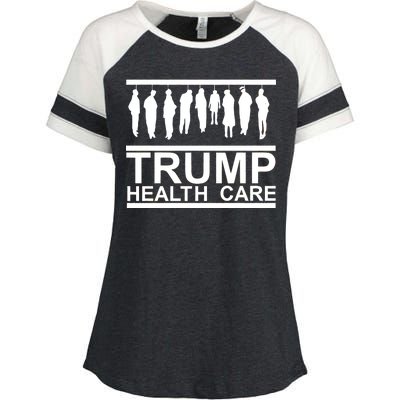 Anti Trump Health Care Enza Ladies Jersey Colorblock Tee