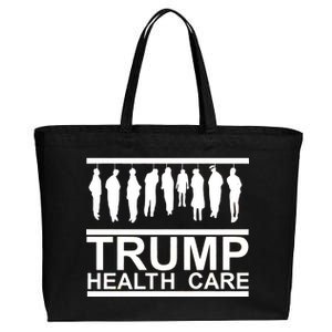 Anti Trump Health Care Cotton Canvas Jumbo Tote