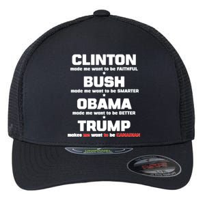 Anti Trump Makes Me Want To Be Canadian Flexfit Unipanel Trucker Cap