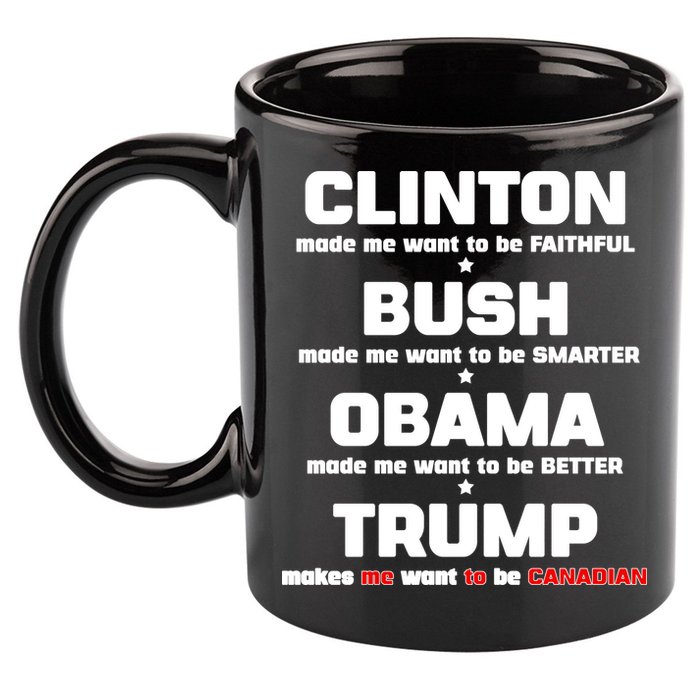 Anti Trump Makes Me Want To Be Canadian 11oz C Handle Ceramic Mug