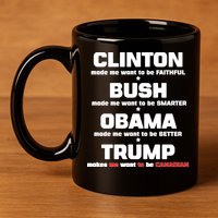 Anti Trump Makes Me Want To Be Canadian 11oz C Handle Ceramic Mug
