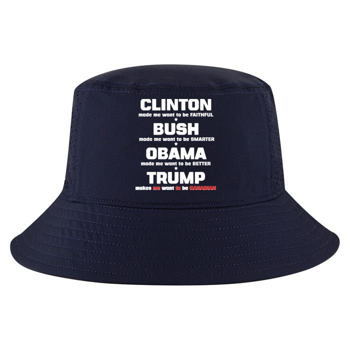 Anti Trump Makes Me Want To Be Canadian Cool Comfort Performance Bucket Hat