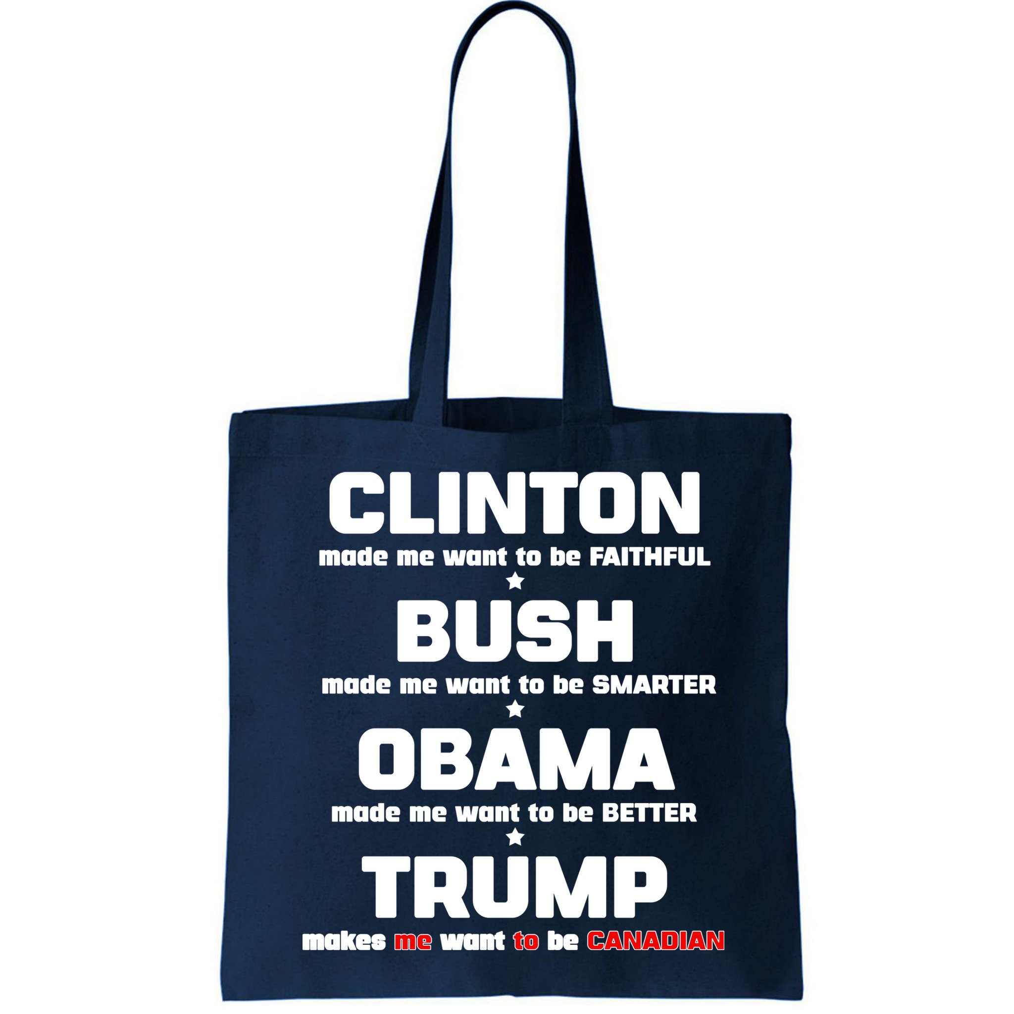 Anti Trump Makes Me Want To Be Canadian Bag