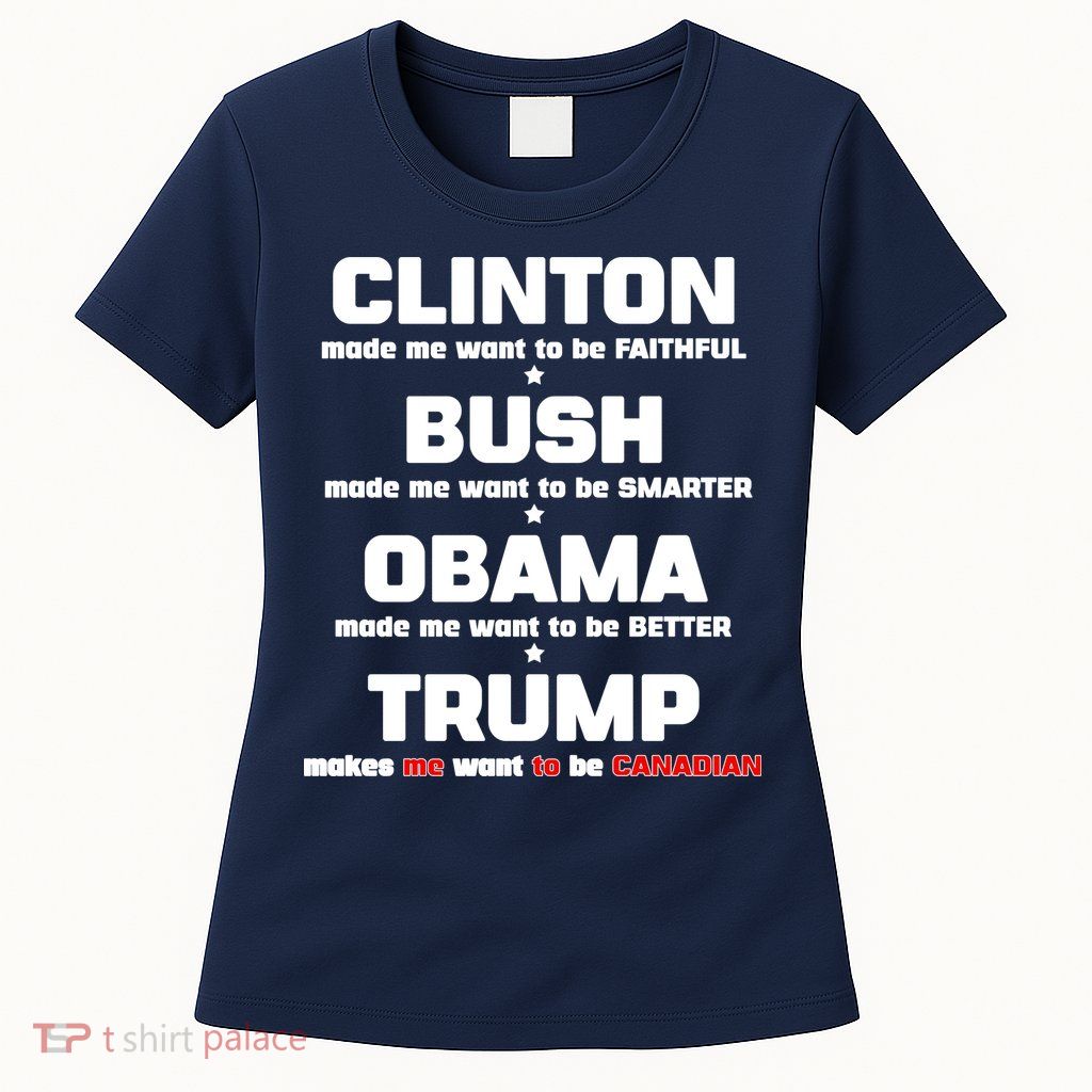 Anti Trump Makes Me Want To Be Canadian Women's T-Shirt