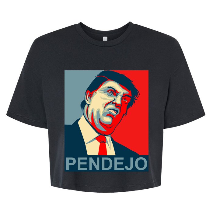 Anti Trump Pendejo Never Trump Not My President Bella+Canvas Jersey Crop Tee