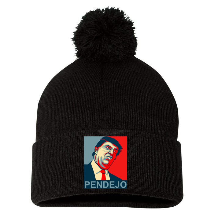 Anti Trump Pendejo Never Trump Not My President Pom Pom 12in Knit Beanie