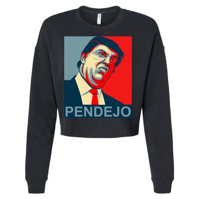 Anti Trump Pendejo Never Trump Not My President Cropped Pullover Crew