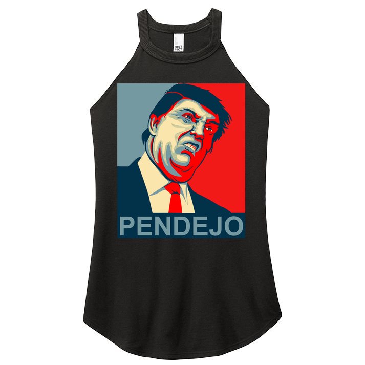 Anti Trump Pendejo Never Trump Not My President Women's Perfect Tri Rocker Tank