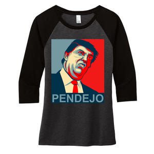 Anti Trump Pendejo Never Trump Not My President Women's Tri-Blend 3/4-Sleeve Raglan Shirt