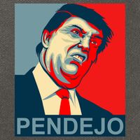 Anti Trump Pendejo Never Trump Not My President Cotton Canvas Backpack