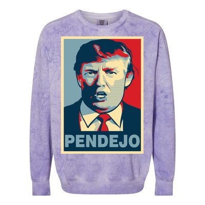 Anti Trump Pendejo Poster Not My President Colorblast Crewneck Sweatshirt