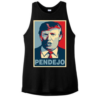 Anti Trump Pendejo Poster Not My President Ladies PosiCharge Tri-Blend Wicking Tank