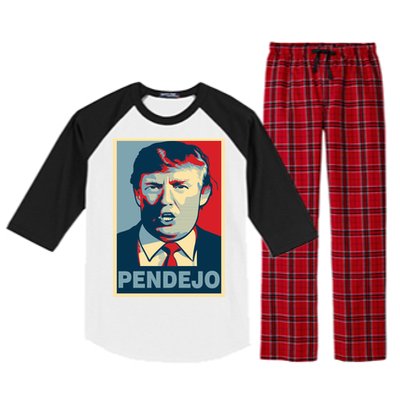 Anti Trump Pendejo Poster Not My President Raglan Sleeve Pajama Set