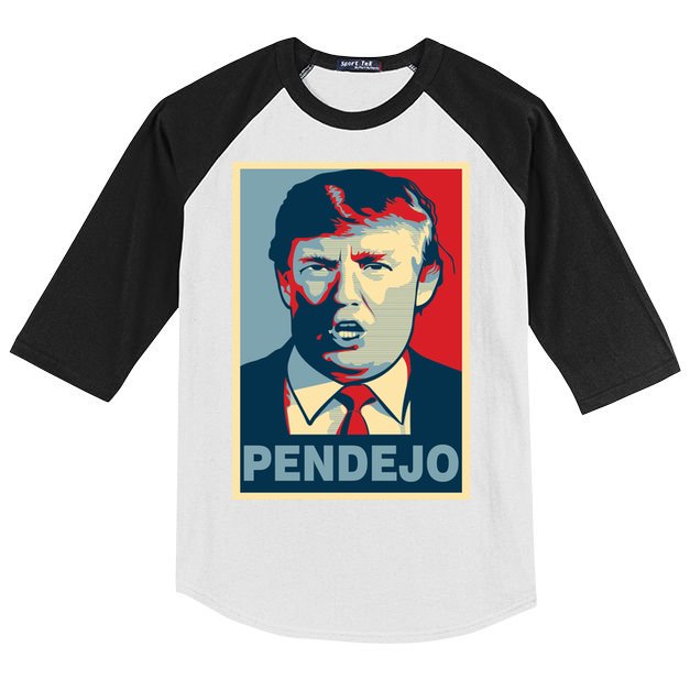 Anti Trump Pendejo Poster Not My President Kids Colorblock Raglan Jersey