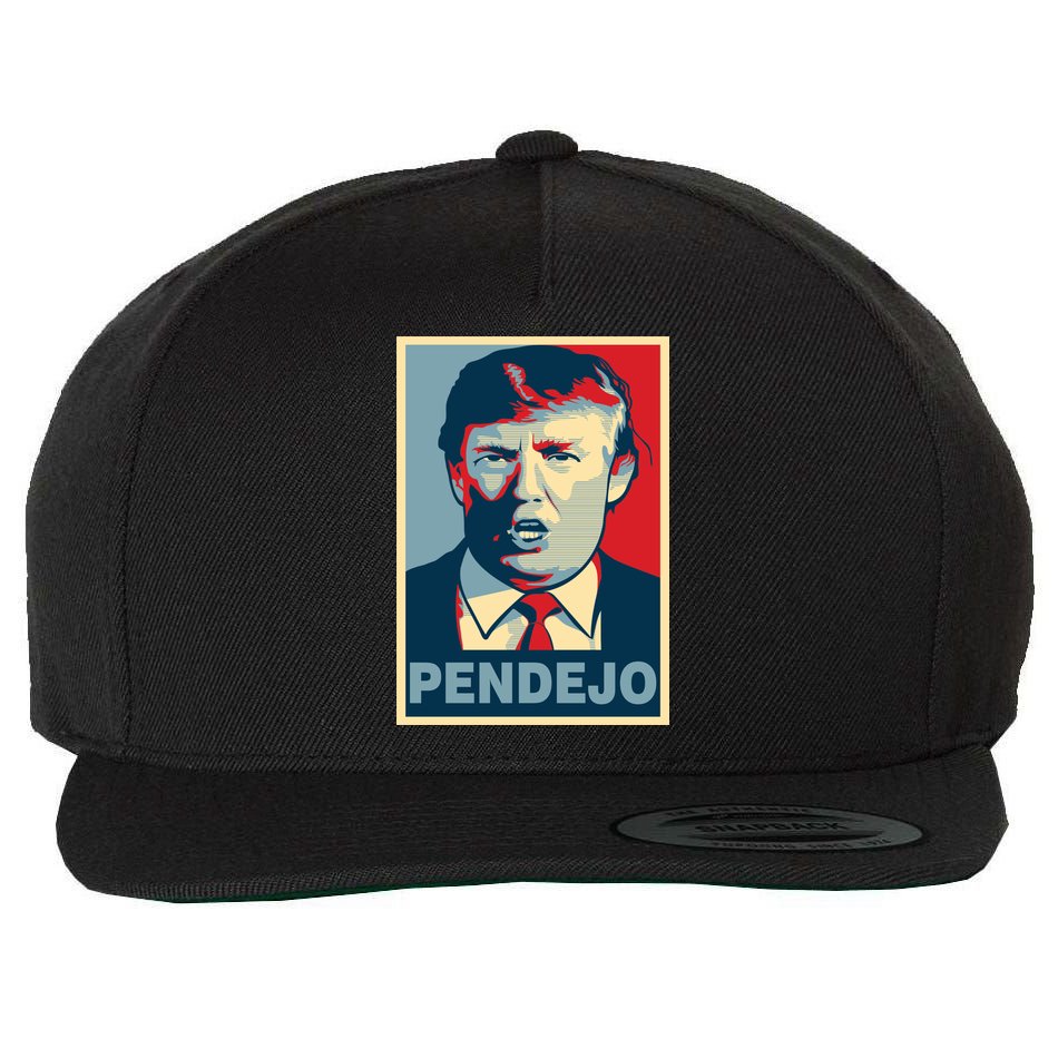 Anti Trump Pendejo Poster Not My President Wool Snapback Cap
