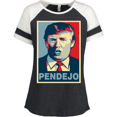 Anti Trump Pendejo Poster Not My President Enza Ladies Jersey Colorblock Tee