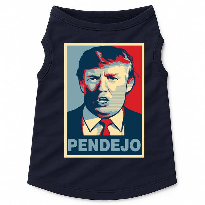 Anti Trump Pendejo Poster Not My President Doggie Tank