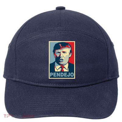 Anti Trump Pendejo Poster Not My President 7-Panel Snapback Hat