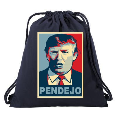 Anti Trump Pendejo Poster Not My President Drawstring Bag