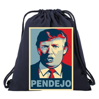 Anti Trump Pendejo Poster Not My President Drawstring Bag