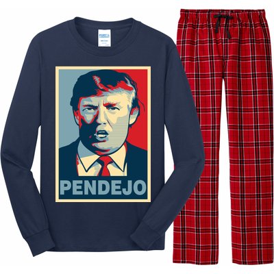 Anti Trump Pendejo Poster Not My President Long Sleeve Pajama Set