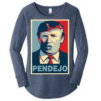 Anti Trump Pendejo Poster Not My President Women's Perfect Tri Tunic Long Sleeve Shirt