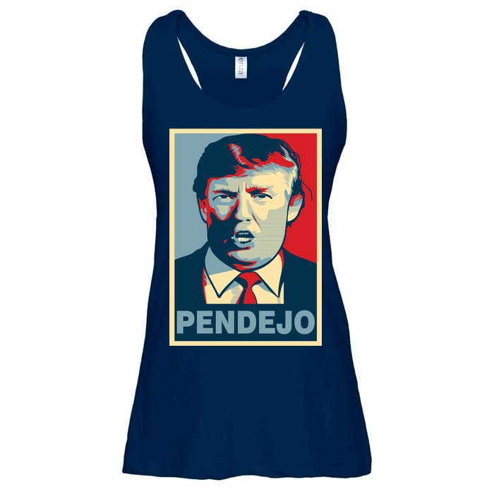 Anti Trump Pendejo Poster Not My President Ladies Essential Flowy Tank