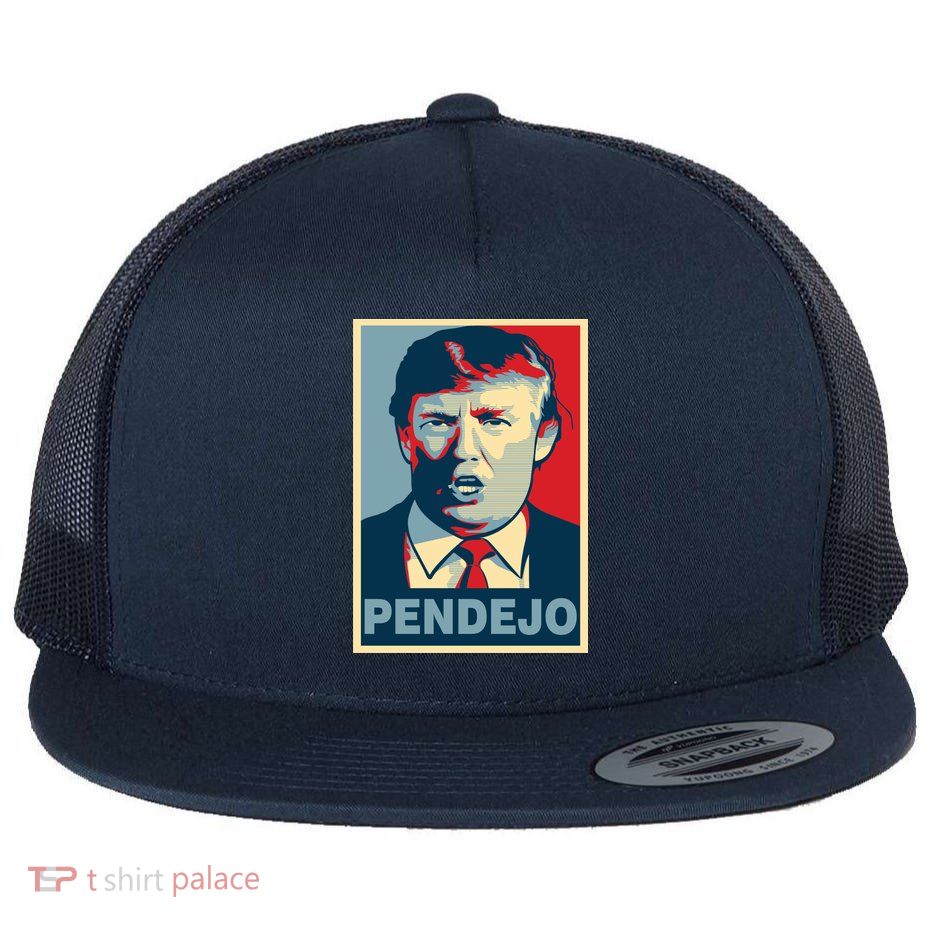 Anti Trump Pendejo Poster Not My President Flat Bill Trucker Hat
