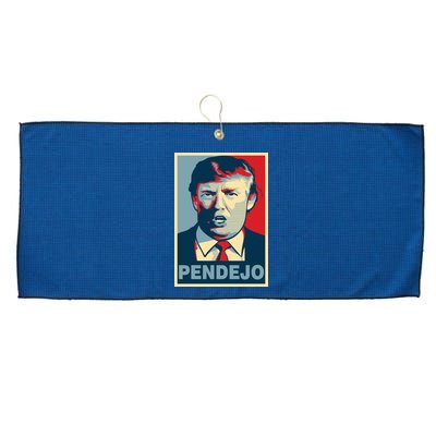 Anti Trump Pendejo Poster Not My President Large Microfiber Waffle Golf Towel