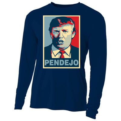 Anti Trump Pendejo Poster Not My President Cooling Performance Long Sleeve Crew