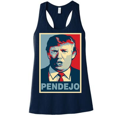 Anti Trump Pendejo Poster Not My President Women's Racerback Tank