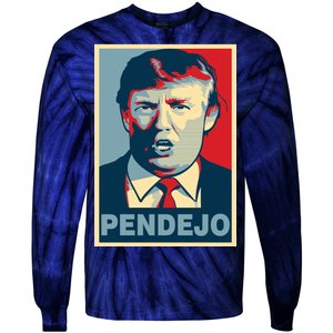 Anti Trump Pendejo Poster Not My President Tie-Dye Long Sleeve Shirt