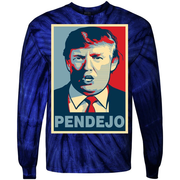 Anti Trump Pendejo Poster Not My President Tie-Dye Long Sleeve Shirt