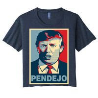 Anti Trump Pendejo Poster Not My President Women's Crop Top Tee