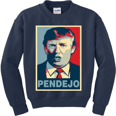 Anti Trump Pendejo Poster Not My President Kids Sweatshirt