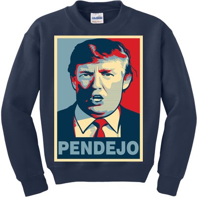 Anti Trump Pendejo Poster Not My President Kids Sweatshirt