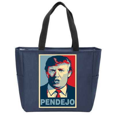 Anti Trump Pendejo Poster Not My President Zip Tote Bag